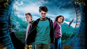 Harry Potter and the Prisoner of Azkaban, Daniel Radcliffe as Harry Potter, Emma Watson as Hermione Granger, Ron Weasley, 4K wallpaper