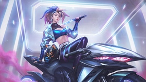 KDA Akali, Fan Art, League of Legends, 4K wallpaper