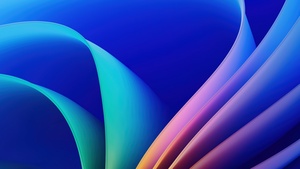 Blue abstract, Windows 11, 4K wallpaper