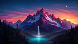 Minimalism, Minimalist, Mountains, Beautiful, Scenery, Ai, Artist, Artwork, Digital Art, 4K wallpaper