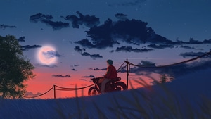 Artist, Artwork, Art, Digital Art, Biker, Artstation, 4K wallpaper