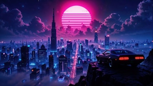 Cars, Cyberpunk, Car, City, Retrowave, Artist, Artwork, Art, Digital Art, Ai, Deviantart, 4K wallpaper