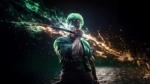 Zoro Roronoa, One Piece, Anime, Ai, Artwork, Digital Art, Dark, Black, 4K wallpaper