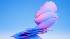 Layers, 3D background, Blue background, Abstract background, 4K wallpaper