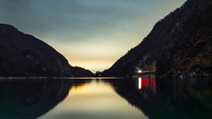 Lake, Mountains, Mountain, Nature, 4K wallpaper
