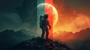 Astronaut, Destiny, Artist, Artwork, Art, Digital Art, Ai, 4K wallpaper