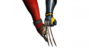 Deadpool and Wolverine, Marvel Cinematic Universe, 2024 Movies, White background, 4K wallpaper