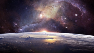 Galaxy, Stars, Space, Digital Universe, 4K wallpaper