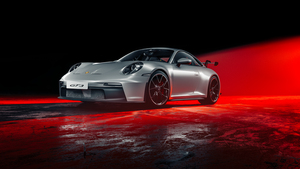 Porsche 911 GT3, Red Light, Sports cars, 4K wallpaper