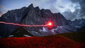 Thunder, Light, Mountain, Mountains, Sky, Clouds, Nature, 4K wallpaper