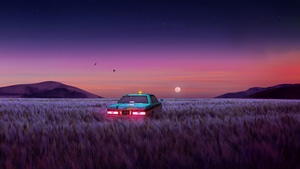 Taxi, Synthwave, Artist, Artwork, Digital Art, 4K wallpaper