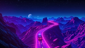 Retrowave, Artist, Artwork, Art, Digital Art, Ai, Deviantart, 4K wallpaper