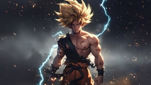 Goku, Dragon Ball Super, Dragon Ball, Anime, Ai, Artwork, Digital Art, Artist, Deviantart, 4K wallpaper