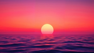 Sunset, Sun, Water, Artist, Artwork, Digital Art, Art, Ai, Deviantart, 4K wallpaper
