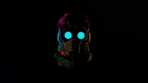 Star Lord, Superheroes, Artwork, Art, Digital Art, Black, Dark, 4K wallpaper