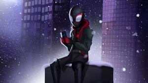 Spiderman, Miles Morales, Superheroes, Artwork, Art, Digital Art, Artstation, 4K wallpaper