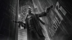 Punisher, Marvel, Superheroes, Artwork, Art, Digital Art, Monochrome, Black And White, Artstation, 4K wallpaper