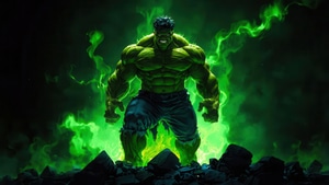 Hulk, Artwork, Ai, Superheroes, Digital Art, Art, 4K wallpaper