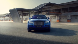 Rolls-Royce Black Badge Ghost, Aesthetic, 4K wallpaper