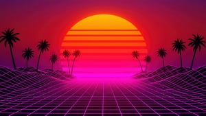Retrowave, Artist, Artwork, Digital Art, 4K wallpaper