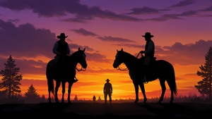 Cowboy, Minimalism, Minimalist, Ai, Artist, Artwork, Digital Art, 4K wallpaper
