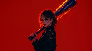 Girl, Baseball, Artist, Artwork, Art, Digital Art, Ai, 4K wallpaper
