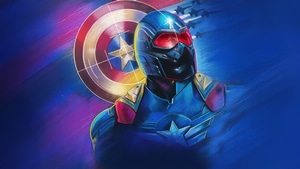 Captain America Brave New World, Superheroes, Artwork, Art, Digital Art, Captain America, Anthony Mackie, 4K wallpaper