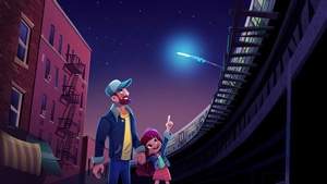 Love, Father, Daughter, Artist, Artwork, Digital Art, Family, Moon, Artstation, 4K wallpaper