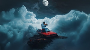 Artist, Artwork, Art, Digital Art, Ai, Astronaut, Space, Moon, Clouds, Guitar, 4K wallpaper