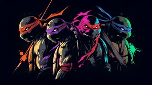 Teenage Mutant Ninja Turtles, Movies, Artwork, Art, Digital Art, Dark, Ai, 4K wallpaper