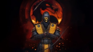 Scorpion, Mortal Kombat, Games, Artwork, Digital Art, Artist, Video Games, Artstation, 4K wallpaper