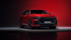 Audi RS Q8 performance, SUV, 2024, Red cars, 4K wallpaper