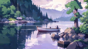 Lake, Tree, Artist, Artwork, Art, Digital Art, Ai, 4K wallpaper