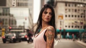 Tattoo, Girls, Model, Photoshoot, 4K wallpaper