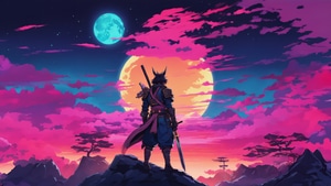 Warrior, Samurai, Sword, Artist, Artwork, Digital Art, Deviantart, , 4K wallpaper