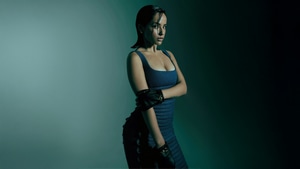 Becky G, Celebrities, Music, Blue Dress, 4K wallpaper