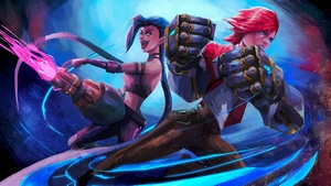 Jinx League Of Legends, Vi League Of Legends, Arcane, League Of Legends, Games, Artwork, Art, Digital Art, Video Games, Artstation, 4K wallpaper