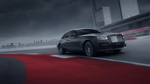 Rolls-Royce Black Badge Ghost, Race track, 4K wallpaper