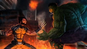 Wolverine, Hulk, Superheroes, Behance, Artwork, Digital Art, Artstation, 4K wallpaper