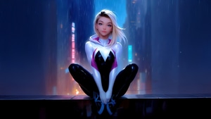 Gwen Stacy, Superheroes, Artwork, Digital Art, Ai, , 4K wallpaper