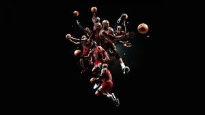 Michael Jordan, Black background, Basketball player, Chicago Bulls, 4K wallpaper
