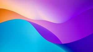 Colorful abstract, Gradient background, Waves, Purple curves, 4K wallpaper