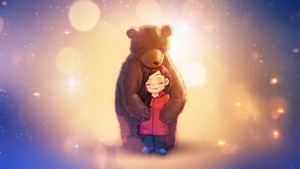 Girl, Bear, Artist, Art, Digital Art, Artwork, Artstation, 4K wallpaper