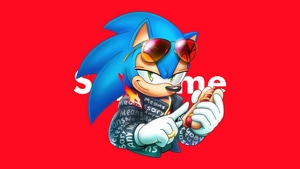 Sonic The Hedgehog, Supreme, Movies, 2025 Movies, Sonic, Artwork, Art, Digital Art, Artstation, 4K wallpaper
