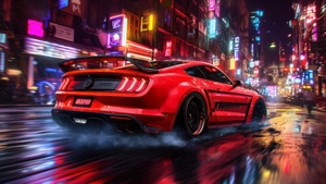 Ford, Mustang, Artwork, Art, Digital Art, Ai, Ford Mustang, Cars, Deviantart, 4K wallpaper
