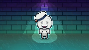 Ghostbusters, Stay Puft Marshmallow Man, 8 Bit, Artwork, Art, Digital Art, Cartoons, Movies, Deviantart, 4K wallpaper