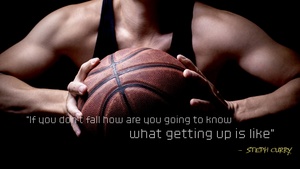 Stephen Curry, Popular quotes, Basketball player, Inspirational quotes, Dark background, 4K wallpaper