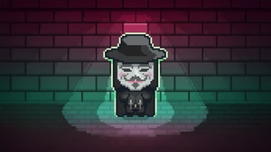 Vendetta, 8 Bit, Anonymus, Artist, Artwork, Digital Art, Deviantart, 4K wallpaper