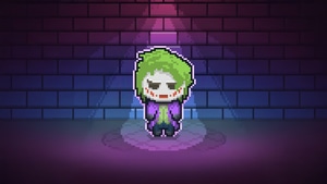 Joker, 8 Bit, Supervillain, Superheroes, Digital Art, Deviantart, 4K wallpaper