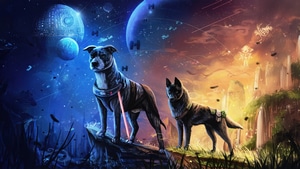 Dogs, Artwork, Art, Digital Art, Artist, 4K wallpaper